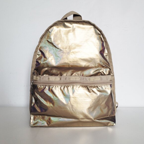 LeSportSac Gold Backpack with Adjustable Strap - VGUC - Picture 2 of 10